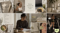 A minimalist spiral-bound self improvement journal with a white cover featured in a self-empowerment guide article.