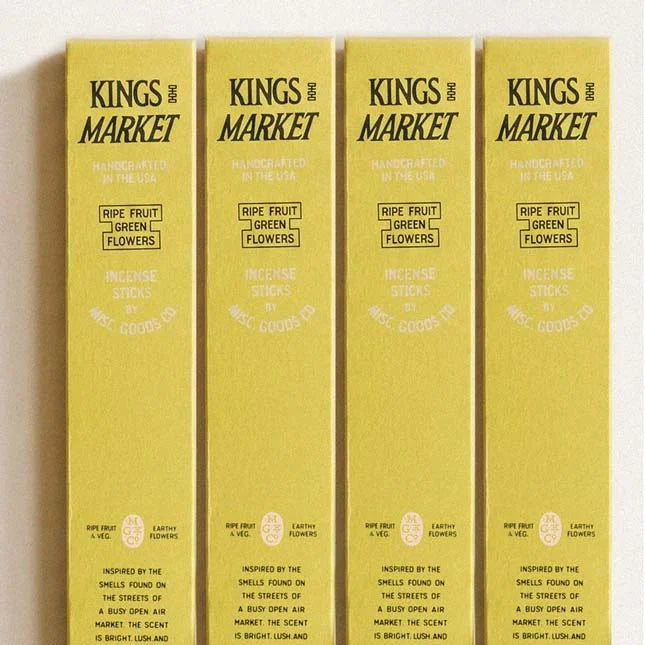 Kings Market stick incense four-pack by Misc. Goods Co.