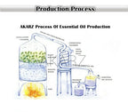 AKARZ aromatherapy massage essential oil, amber glass bottle with dropper, 3rd product in a skincare set.