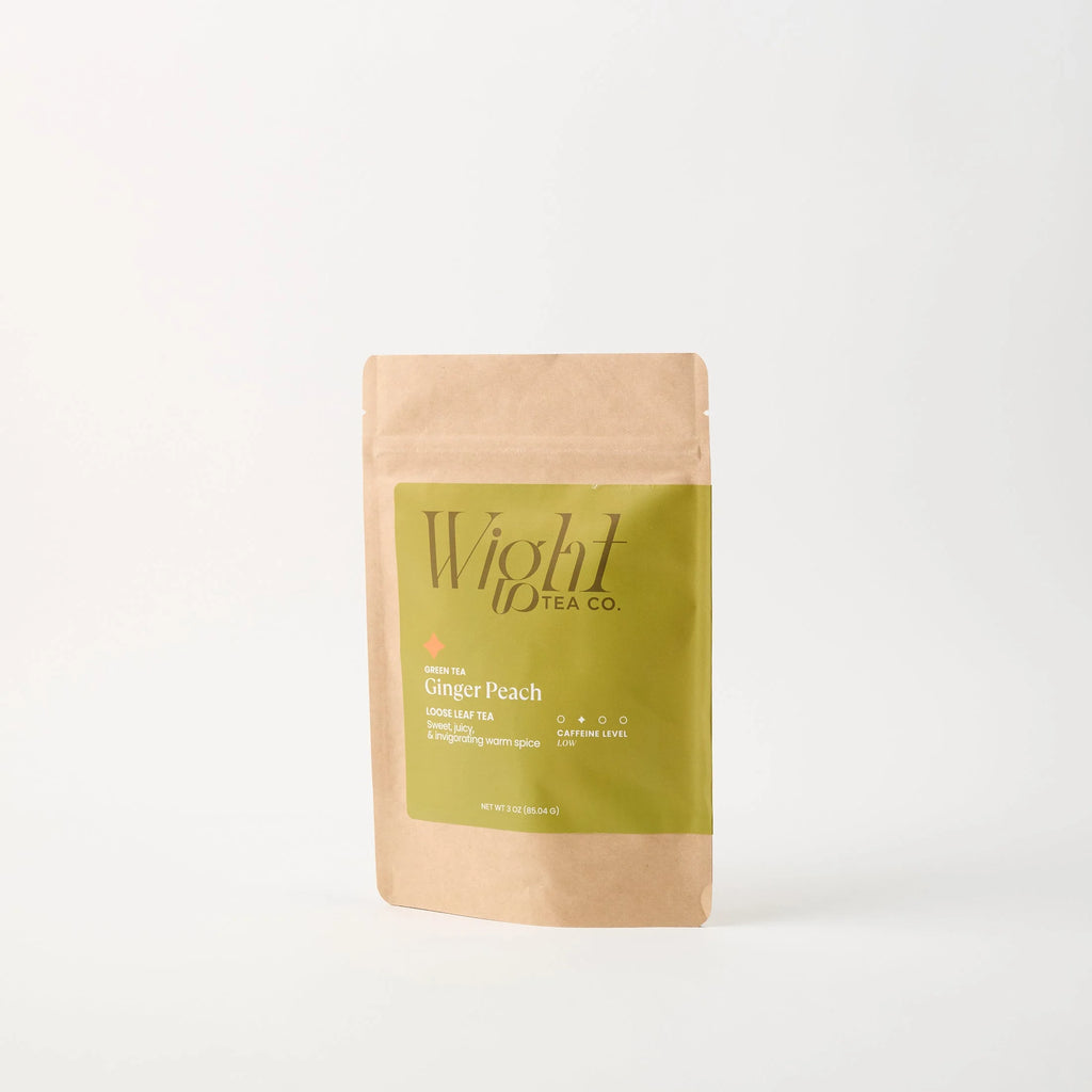 Ginger Peach Green Tea standard loose-leaf pouch