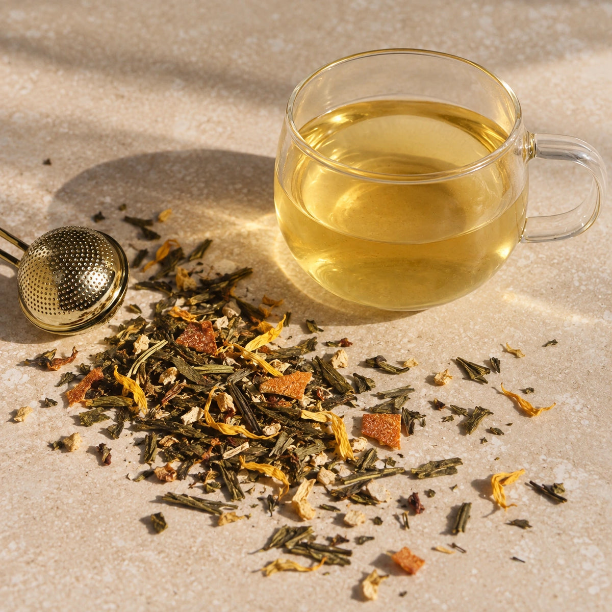 Brewed Ginger Peach Green Tea