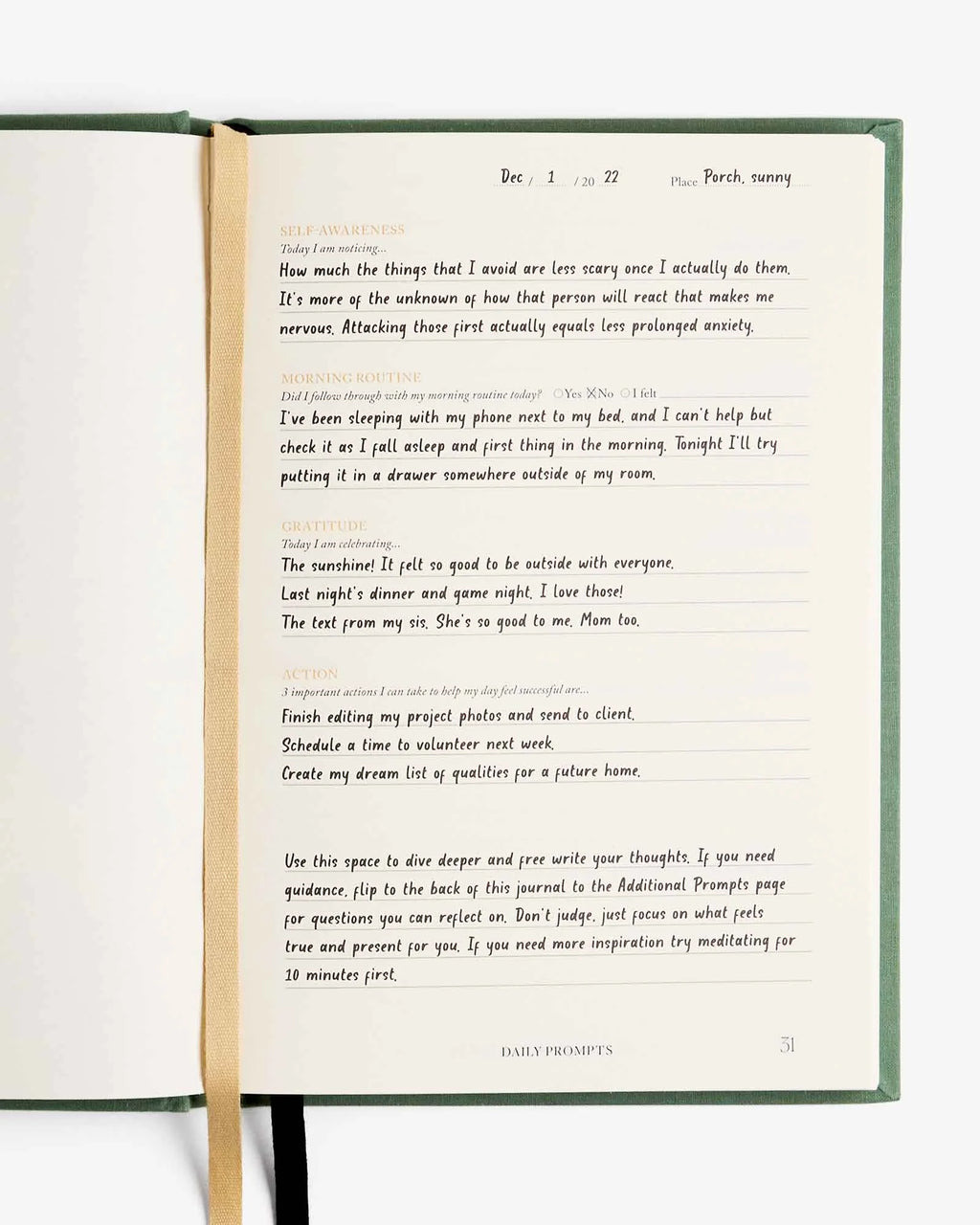 Intelligent Change Notes to Mindfulness Journal in Sage, image 3