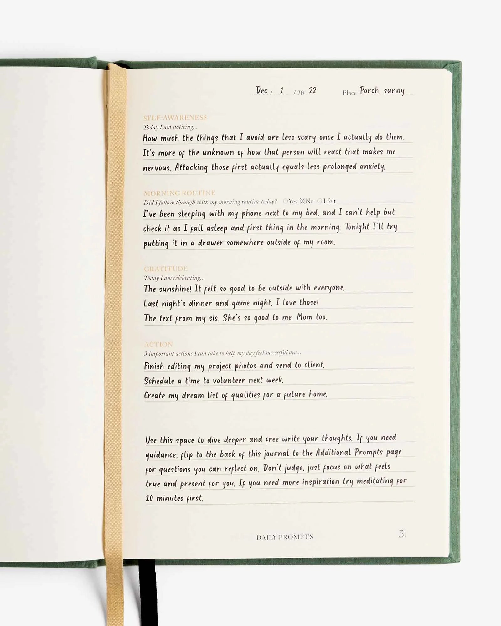 Intelligent Change Notes to Mindfulness Journal in Sage, image 3
