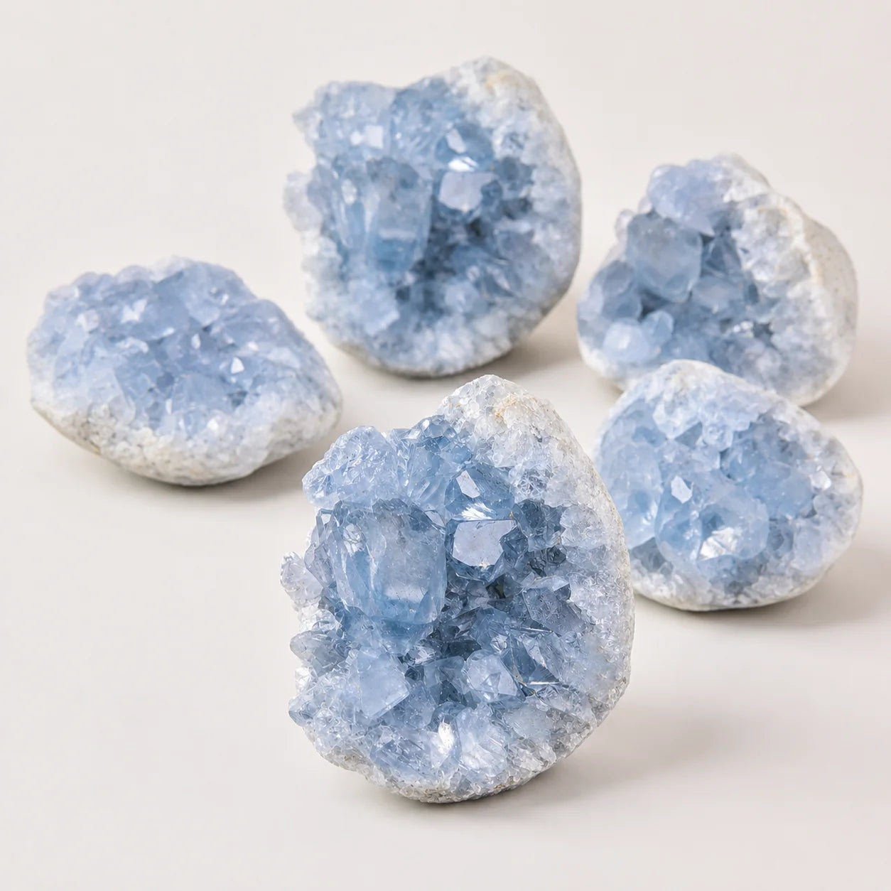 LumaStone natural kyanite crystal cluster; raw ore with striking blue blades, ideal as a decorative geometric crystal...
