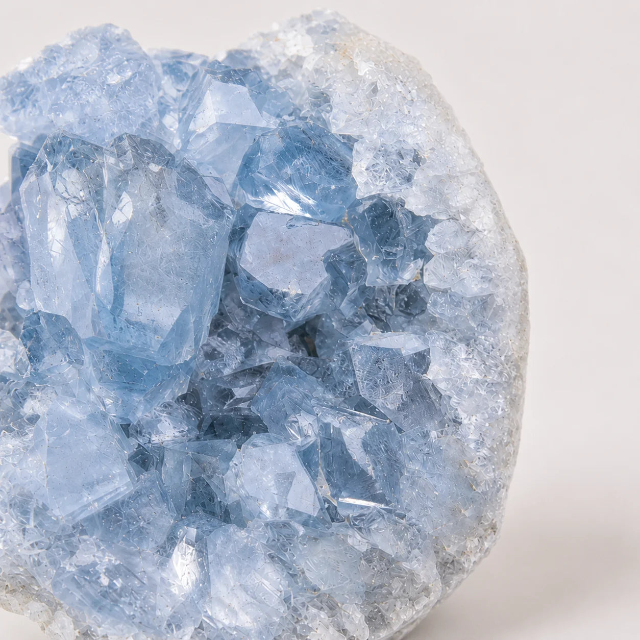 LumaStone natural kyanite crystal cluster, a raw ore geometric decorative crystal.