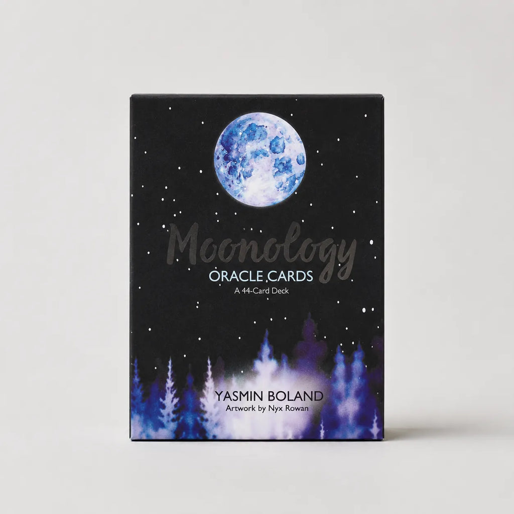 Moonveil Moon Phase Oracle Cards, 44-card English divination deck, spiritual oracle for guidance.