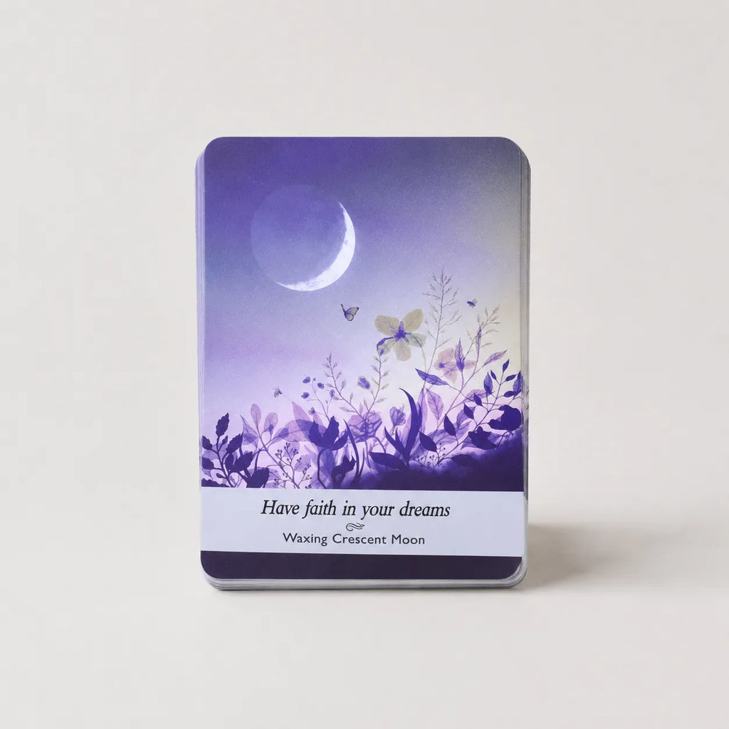 Moonveil Moon Phase Oracle Cards, 44 English divination cards, ideal oracle deck for spiritual guidance.