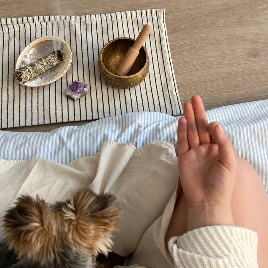 StillAura handmade copper singing bowl from Nepal, perfect for yoga and meditation, enhancing home decor.