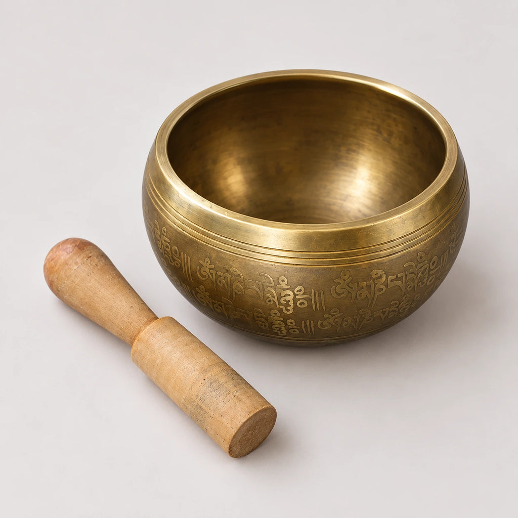 StillAura handmade copper singing bowl, ideal for yoga and meditation, a beautiful Nepal home decor item.