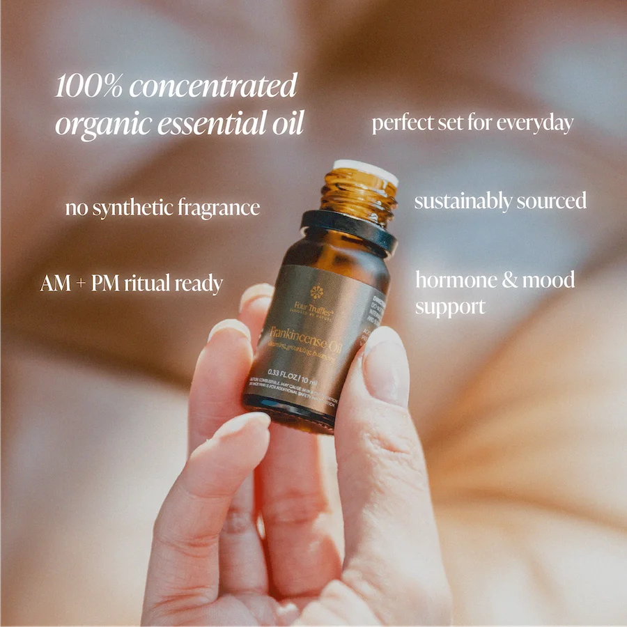 Four Truffles essential oils benefits and usage information chart