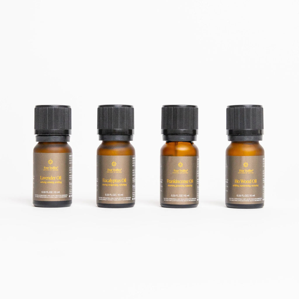 Four Truffles Wellness Molecules set in minimalist packaging