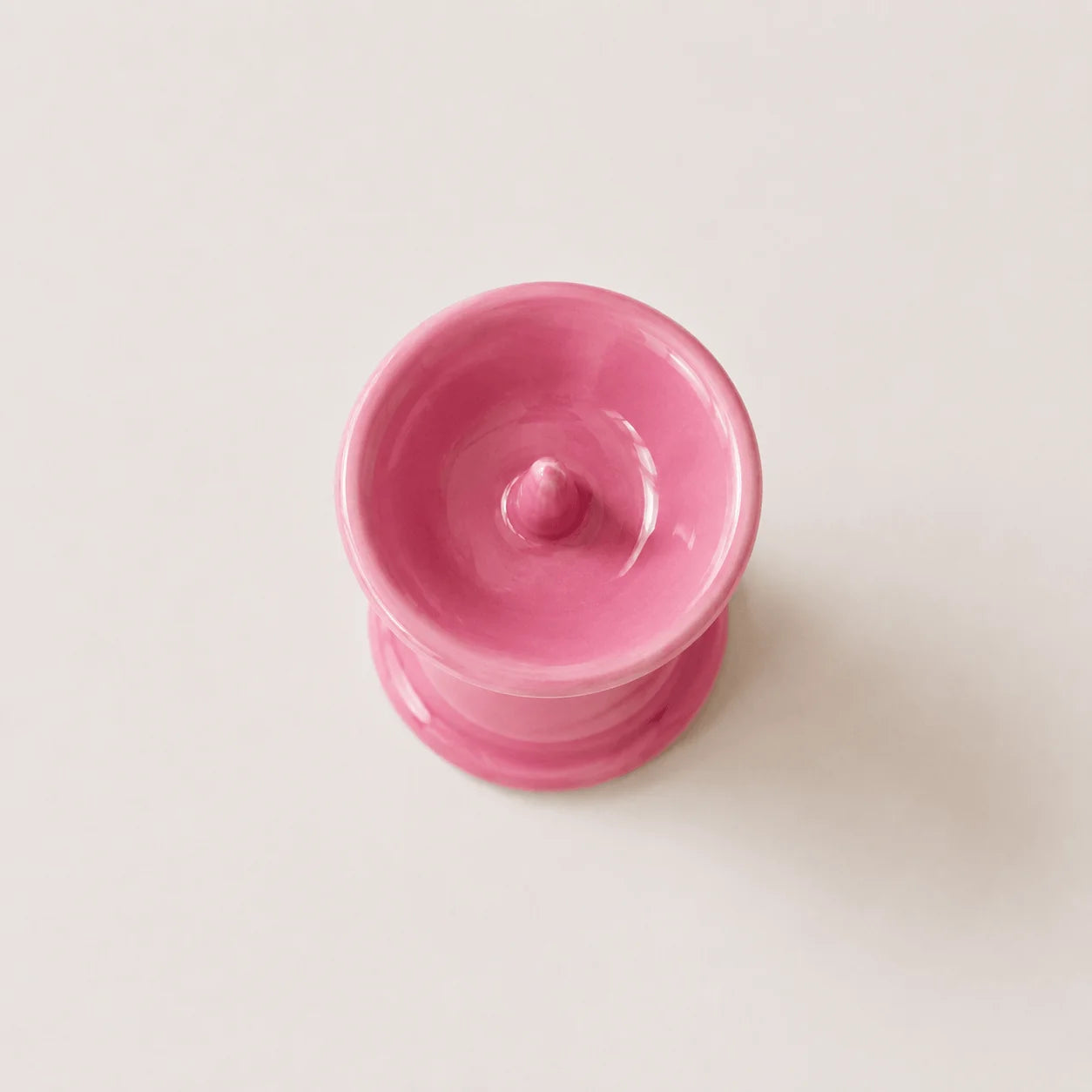 StillAura pink ceramic mini Nordic candle holder with a unique branch design, perfect for small candles.