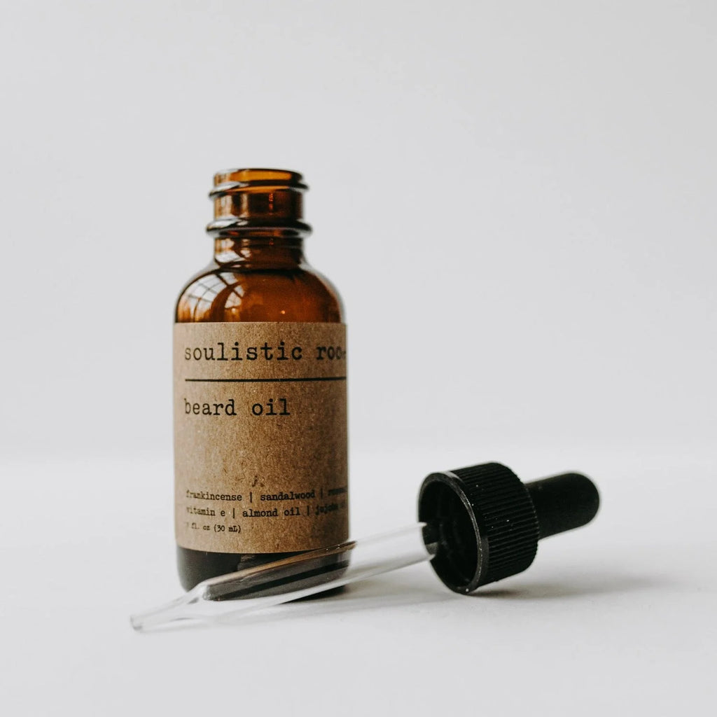 Soulistic Root Beard Oil with evergreen fragrance