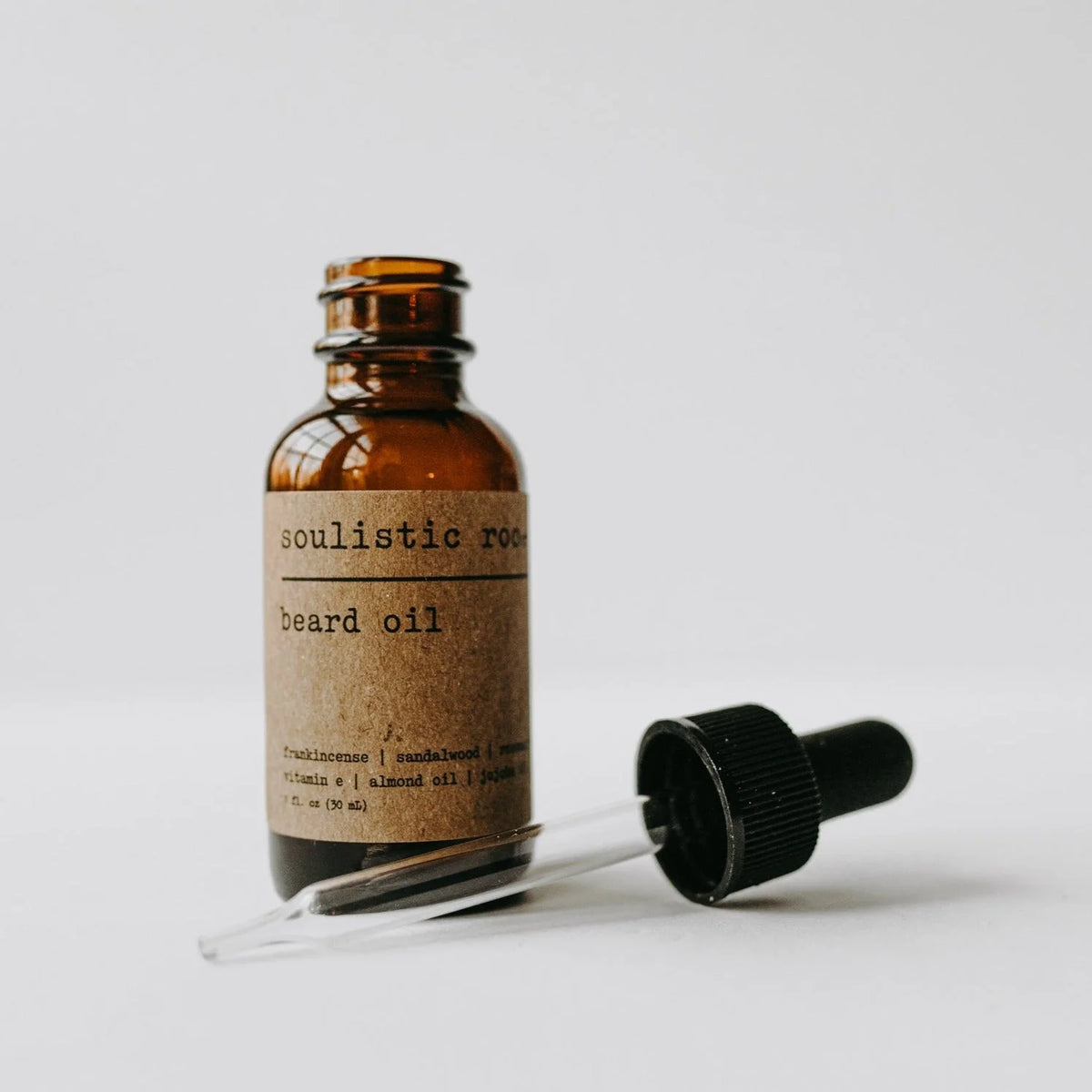 Soulistic Root Beard Oil with evergreen fragrance