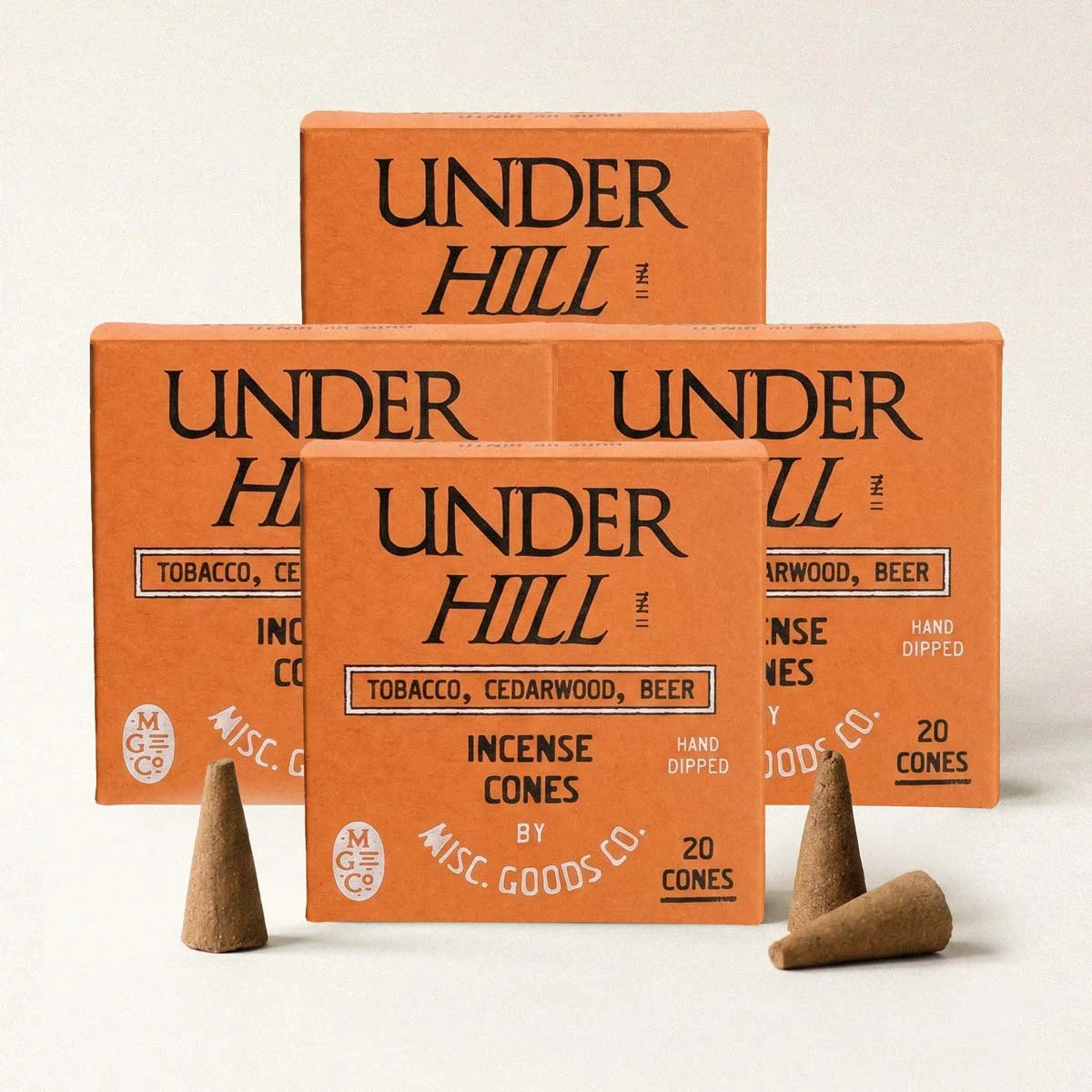 Four-pack of Misc. Goods Co. Underhill Cone Incense