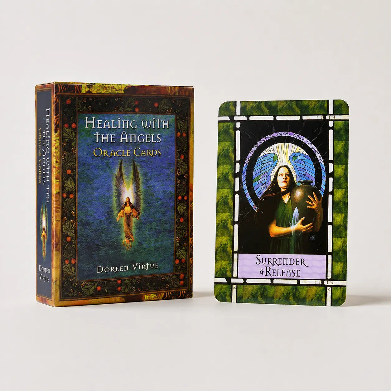 Moonveil Angels Oracle Cards, Healing With the Angels deck, coated paper divination cards, for spiritual guidance.