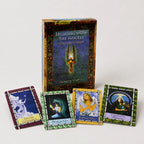 Moonveil Angels Oracle Cards, Healing With the Angels divination deck, coated paper cards, featuring vibrant angelic .