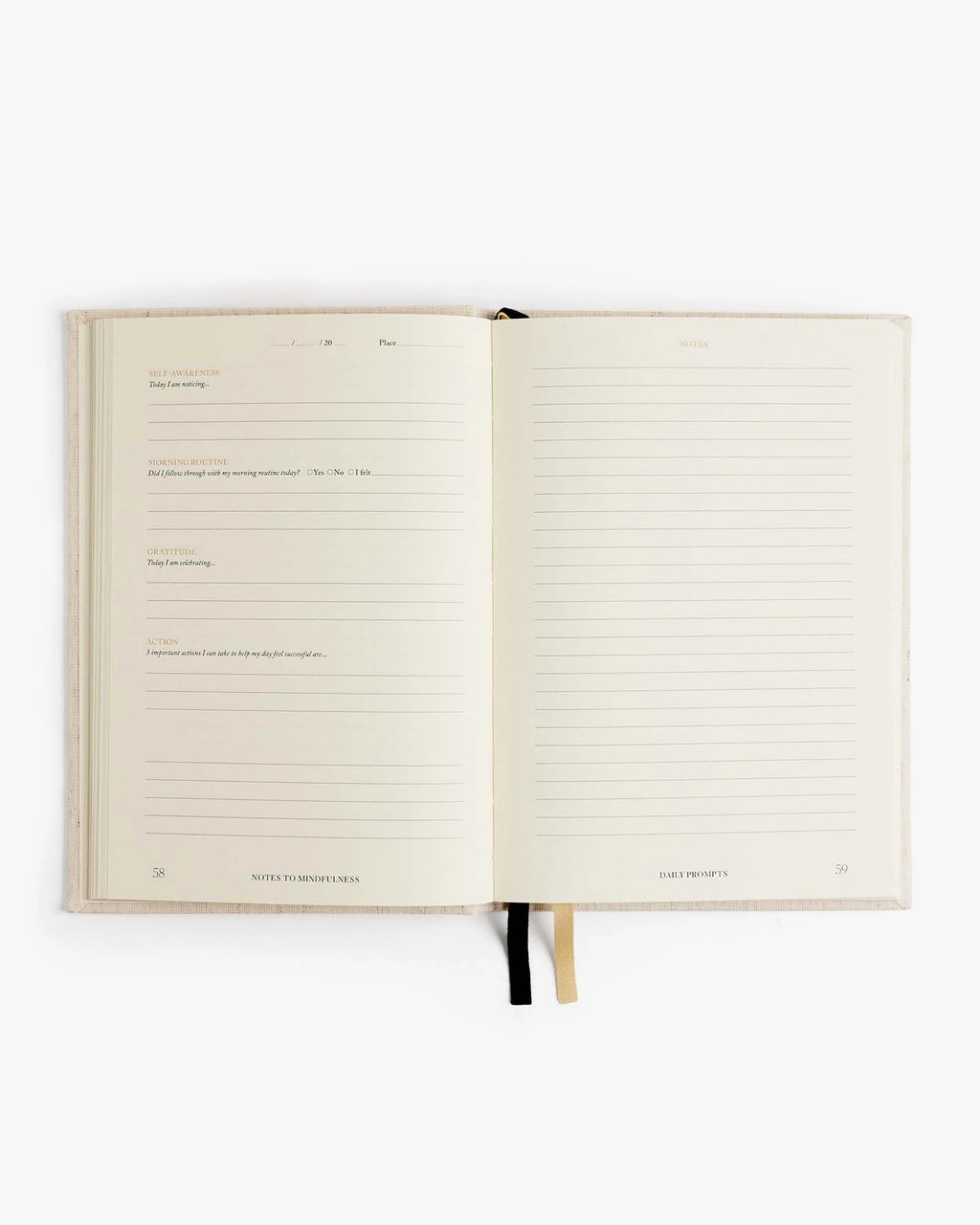Intelligent Change Notes to Mindfulness Journal in linen