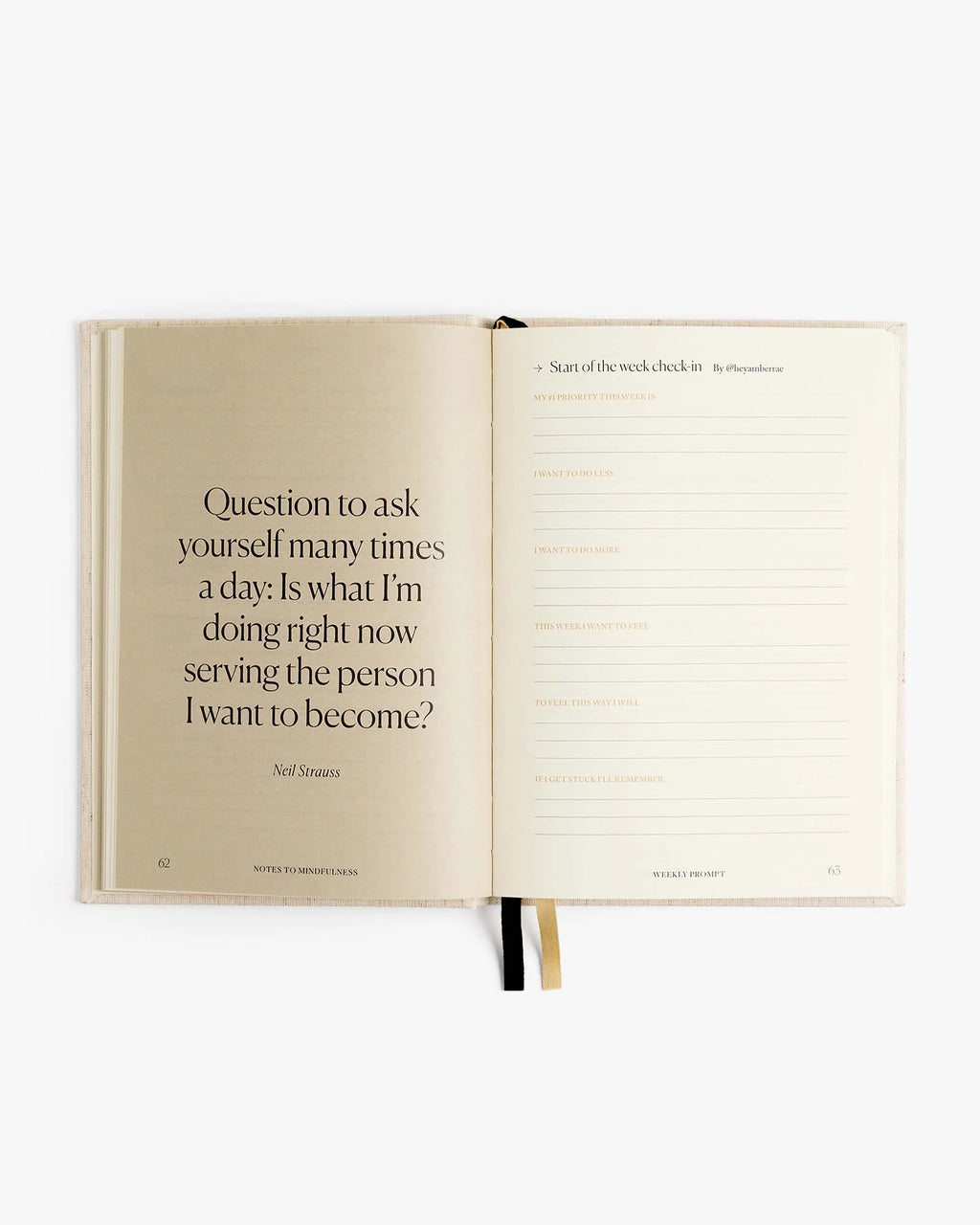 Intelligent Change Notes to Mindfulness Journal in linen