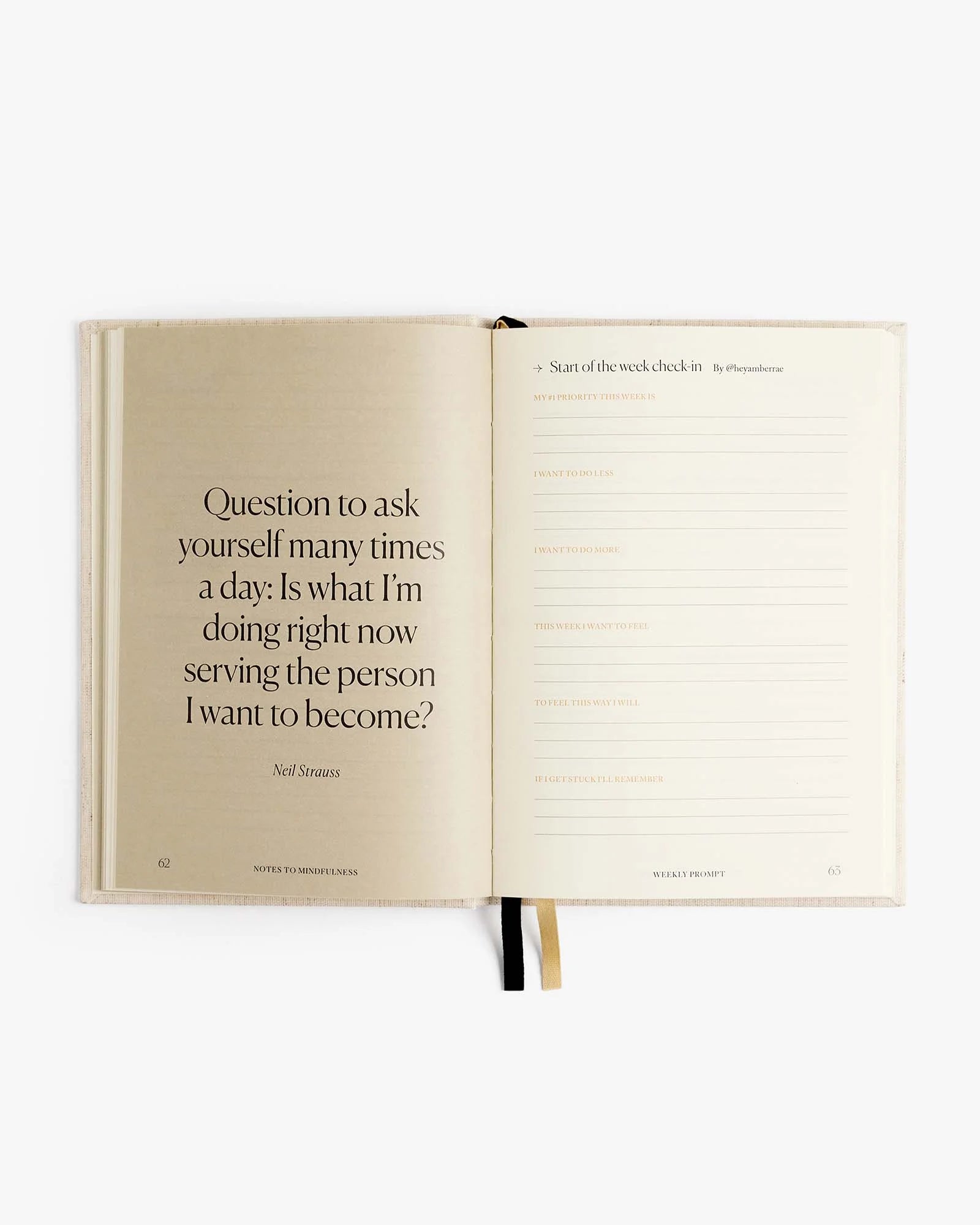 Intelligent Change Notes to Mindfulness Journal in linen