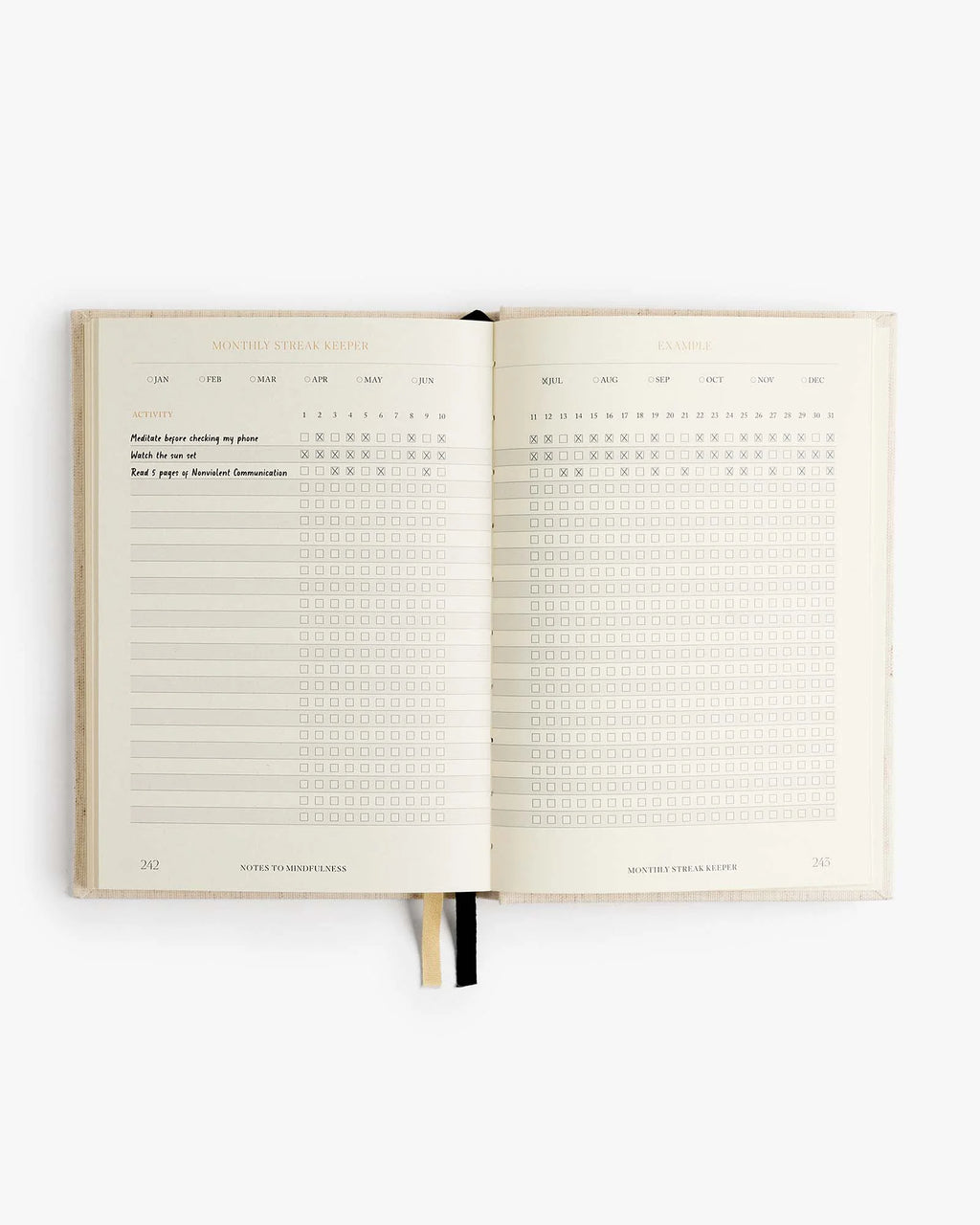 Intelligent Change Notes to Mindfulness Journal in linen