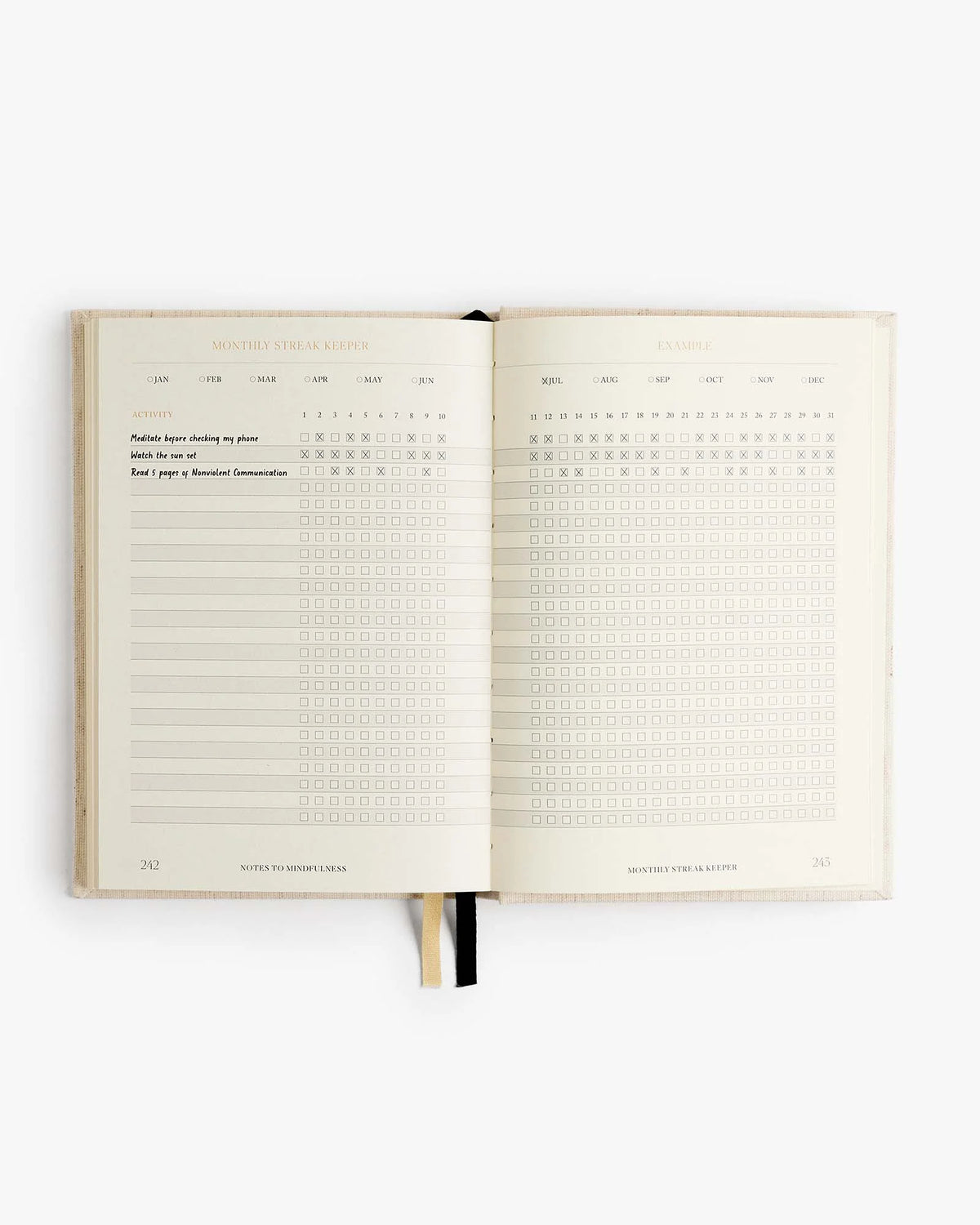 Intelligent Change Notes to Mindfulness Journal in linen