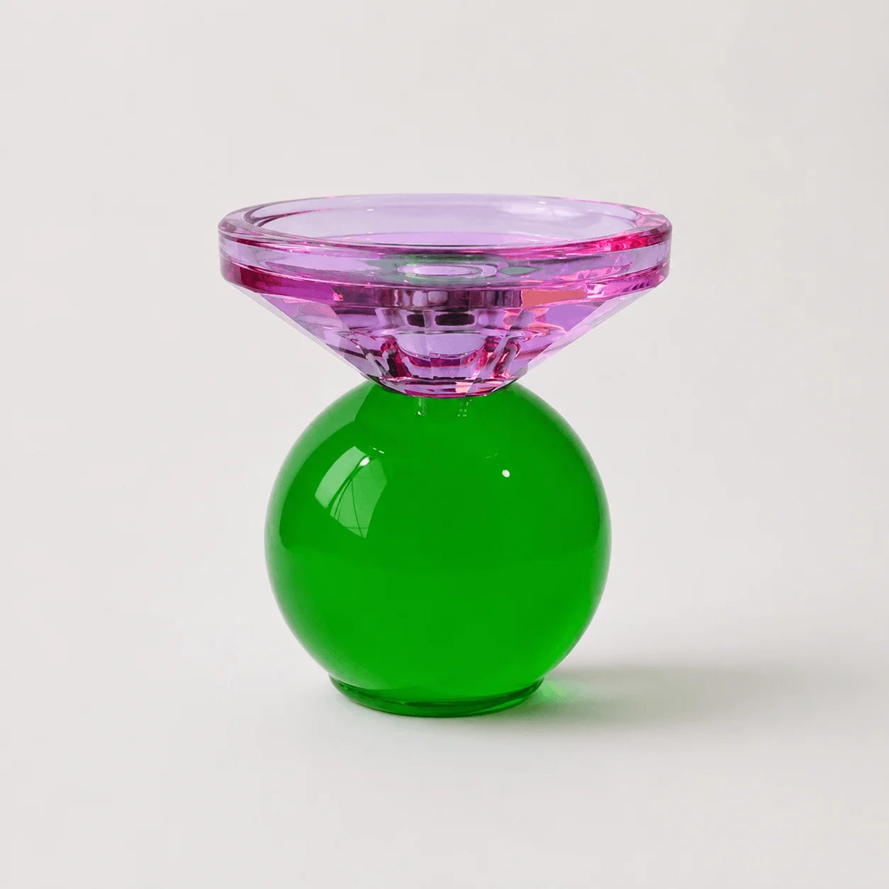 StillAura crystal multicolored candle holder for European style decor, a vibrant block cup candle holder.