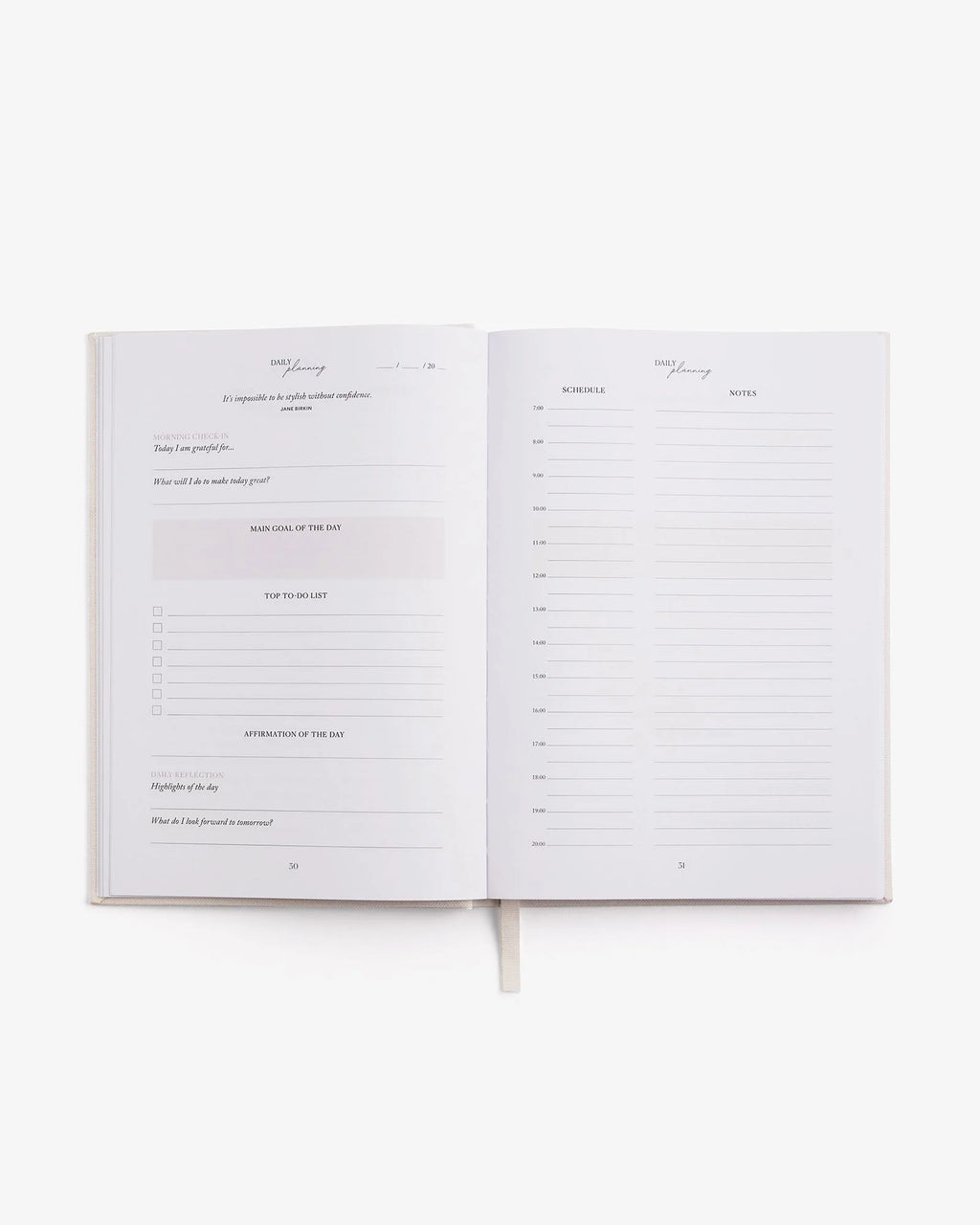 Intelligent Change LIFE&Style Planner lifestyle overhead view