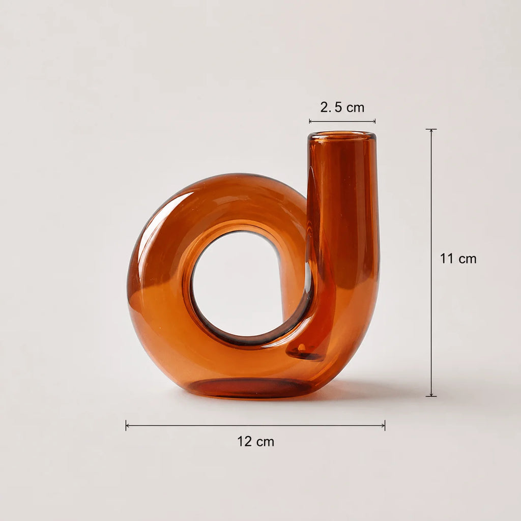 StillAura Nordic style glass candle holder with branch design, perfect for coffee table decor.