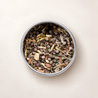 Paavani Ayurveda Women’s Blend loose-leaf herbal tea viewed from above