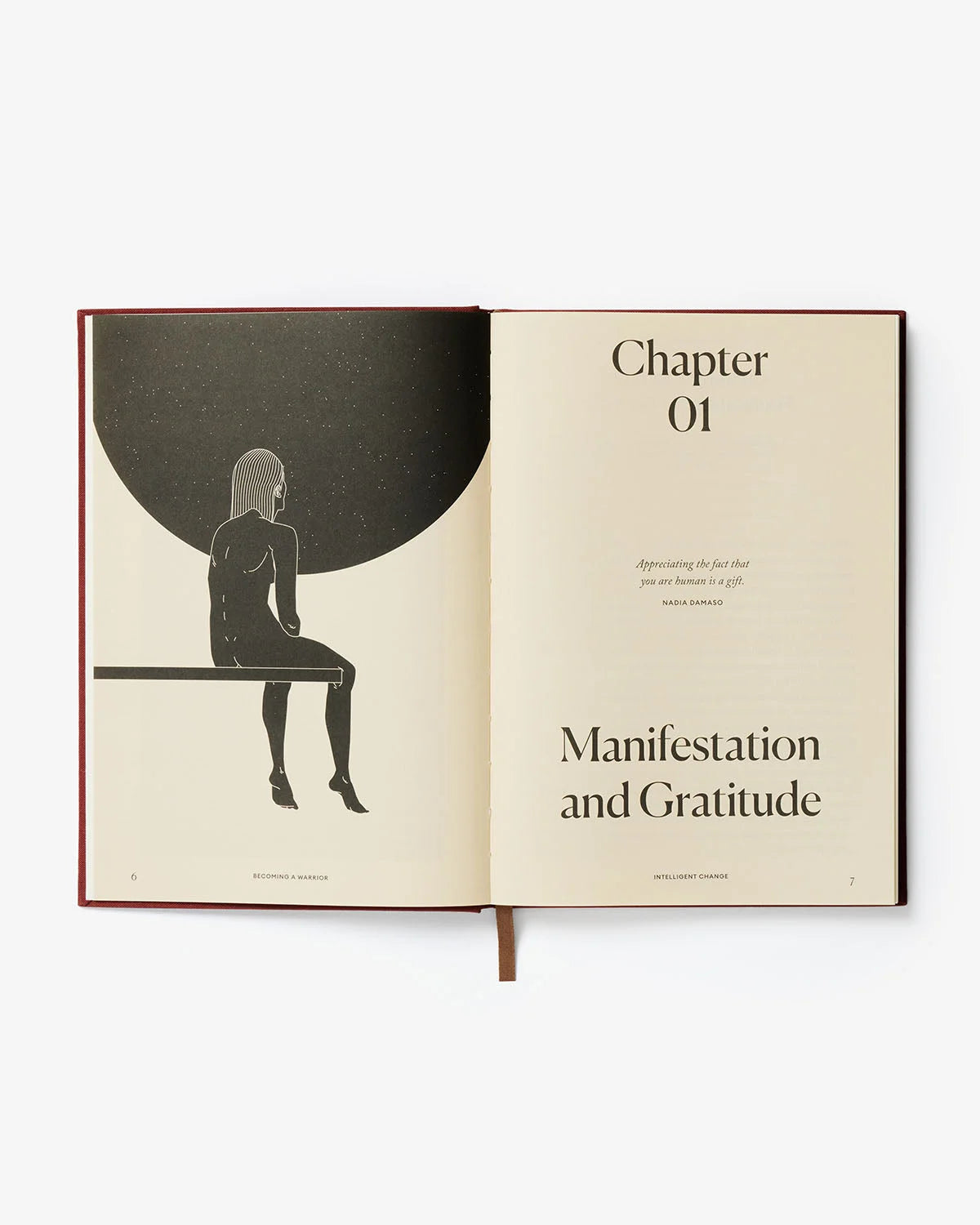 Intelligent Change Becoming a Warrior Journal showing internal guided prompts