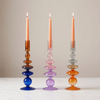 StillAura Airbrushed Glass Candle Holder, a minimalist decorative accessory for elegant home decor.
