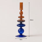 StillAura airbrushed glass candle holder, a minimalist decorative accessory for home decor.