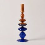 StillAura airbrushed glass candle holder, featuring a sleek, minimalist design, perfect decorative candle accessory.