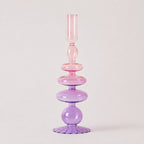 StillAura airbrushed glass candle holder, elegant minimalist decor for a subtle glow.