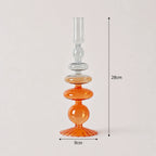 StillAura Airbrushed Glass Candle Holder, a minimalist decorative accessory for home decor.