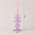 StillAura airbrushed glass candle holder; minimalist decorative accessory for home decor.