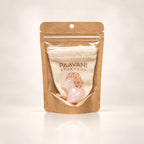 Rose quartz facial massage tool with included cloth drawstring pouch