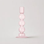 StillAura borosilicate glass candle holder, elegant decorative glass candlestick for home decor.