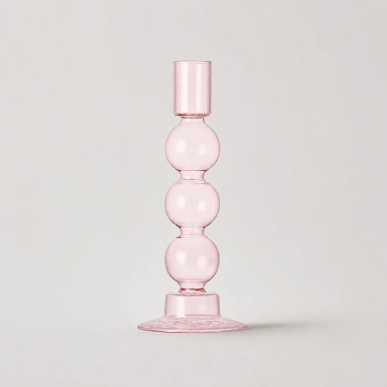 StillAura borosilicate glass candle holder, elegant decorative glass candlestick for home decor.