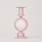 StillAura borosilicate glass candle holder, an elegant clear glass candlestick perfect for home decor.