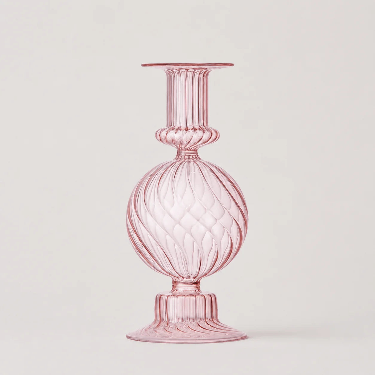 StillAura borosilicate glass candle holder, an elegant clear glass candlestick perfect for home decor.