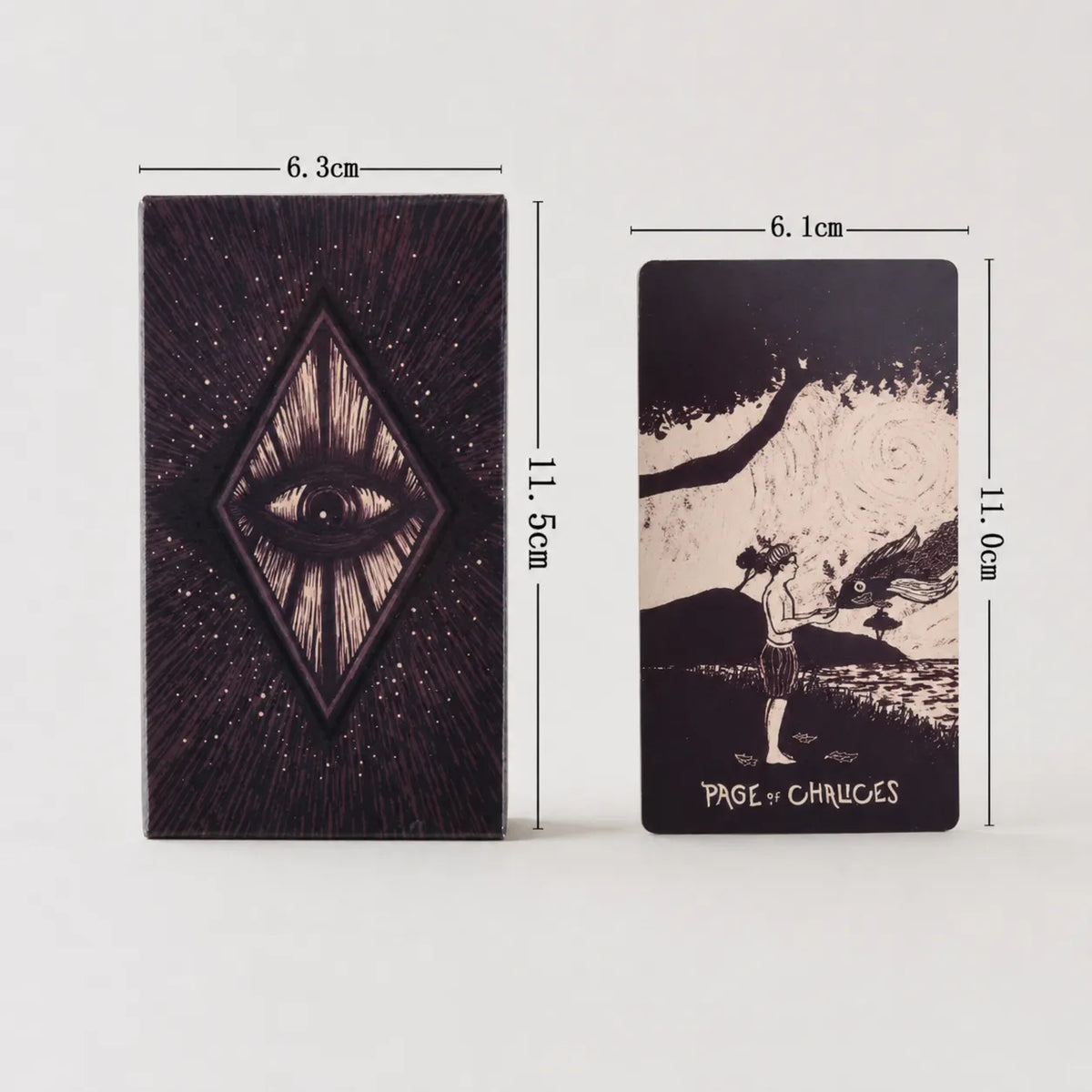 Moonveil Flare tarot cards, English 78-card divination deck for family readings
