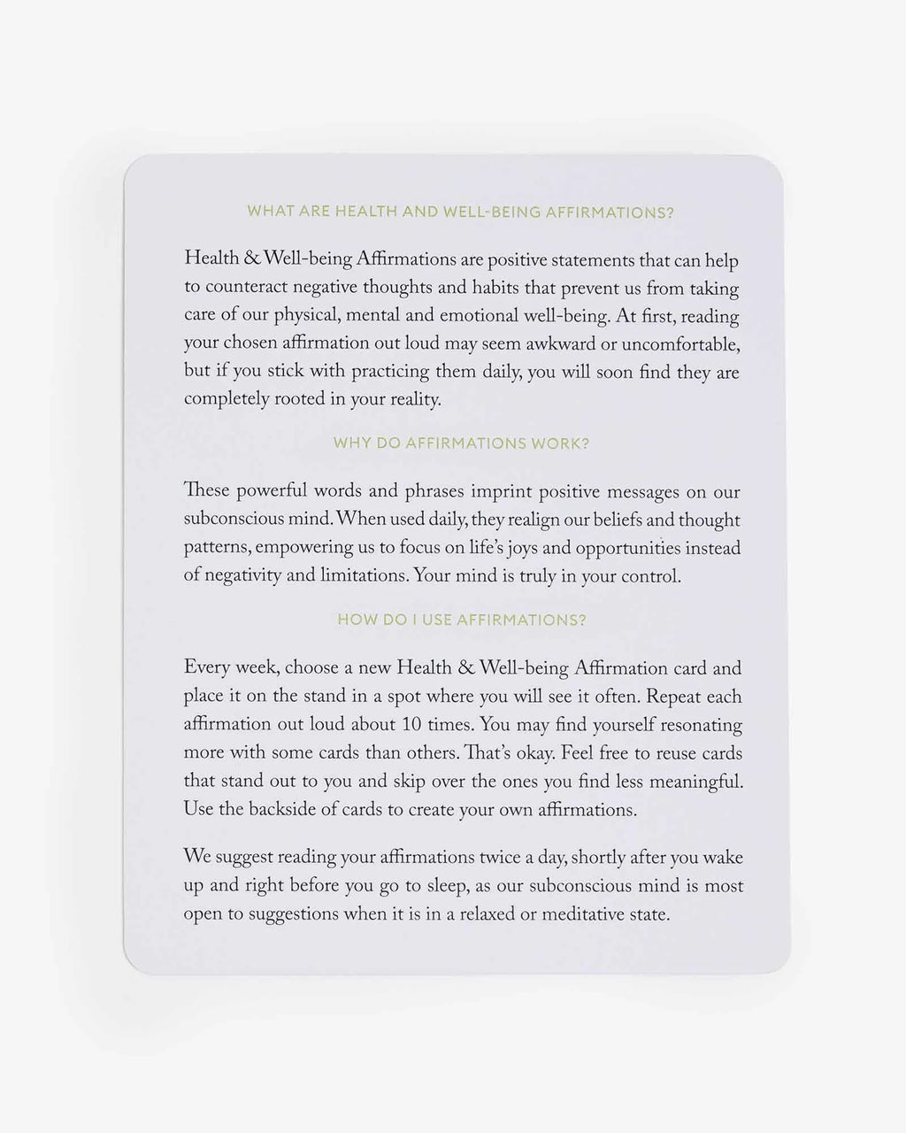 Intelligent Change Mindful Affirmations for Health and Wellbeing product detail image