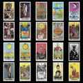 Moonveil Tarot Divination glossy PVC stickers, mystical tarot card designs for divination enthusiasts.