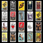 Moonveil Tarot Divination glossy PVC stickers, perfect for mystical tarot card journaling and crafts.