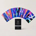 Moonveil Mystic Mondays tarot deck, featuring a colorful 78-card set made from coated paper for divination.