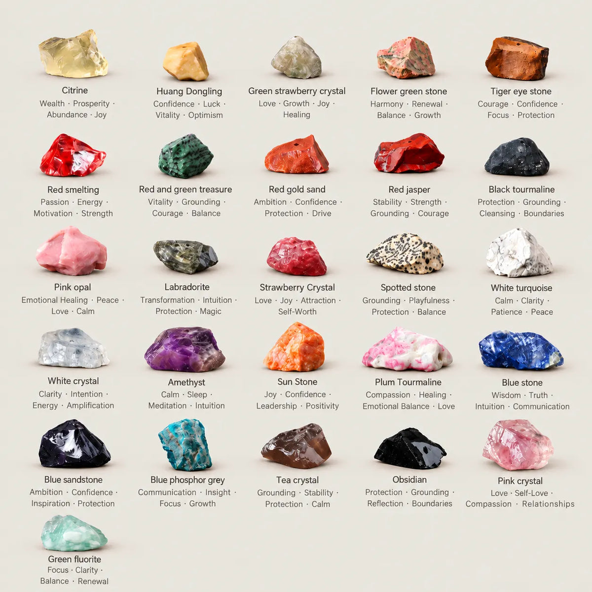 LumaStone Natural Stone Incense Holder – 26 available stone together
