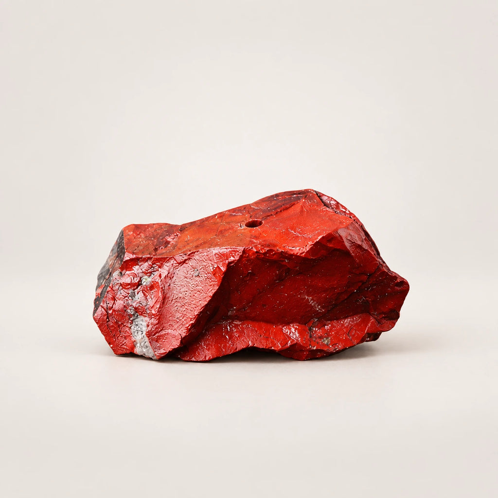 LumaStone Natural Stone Incense Holder – Red jasper variant