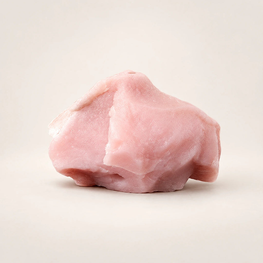 LumaStone Natural Stone Incense Holder – Pink opal variant